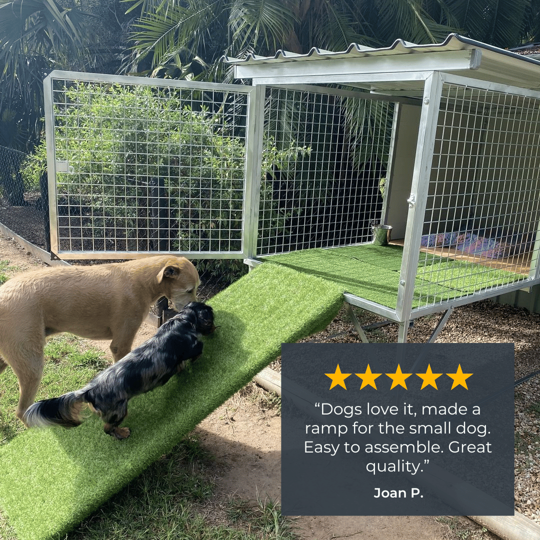 "Aussie Dog Kennels" Raised Dog Kennel - 3-Bay Add-on