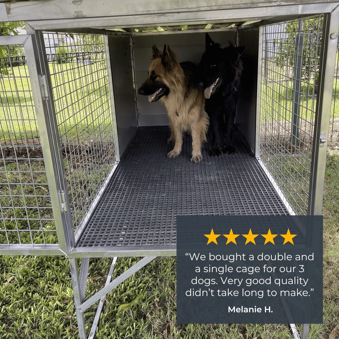 "Aussie Dog Kennels" Raised Dog Kennel - 3-Bay Add-on