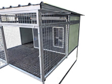 Raised Kennel and Insulated Dog House Bundle - for Large Breeds
