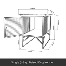 "Aussie Dog Kennels" Raised Dog Kennel