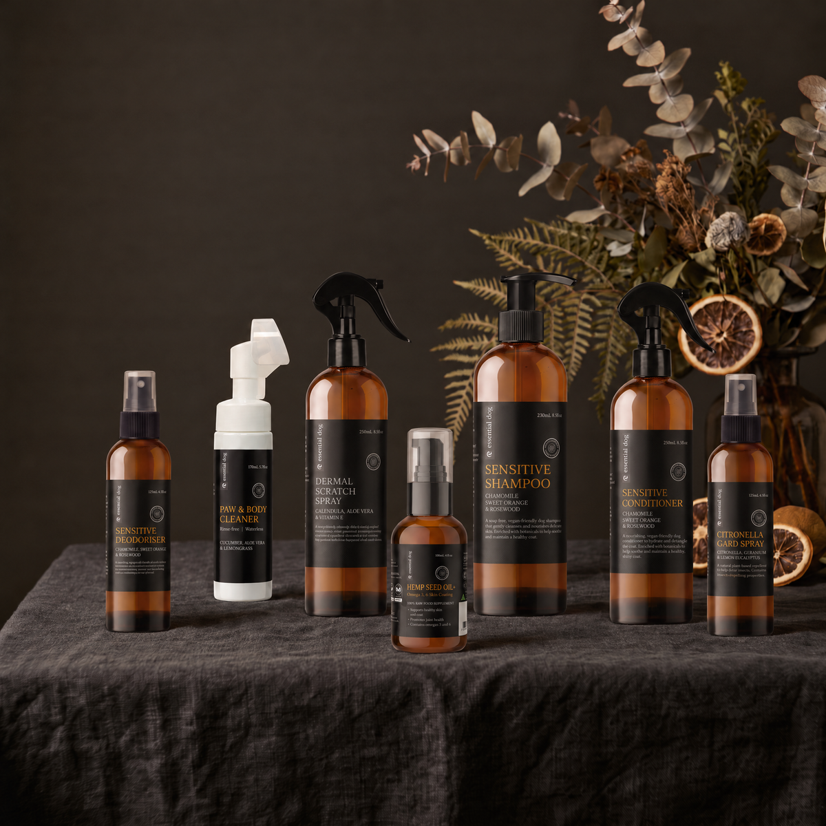 Complete Wellbeing Bundle with its included products in an alternate arrangement on the original premium studio background.