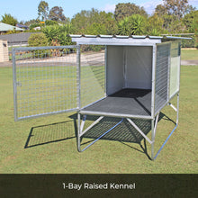 Raised Dog Kennel Farm & Yard