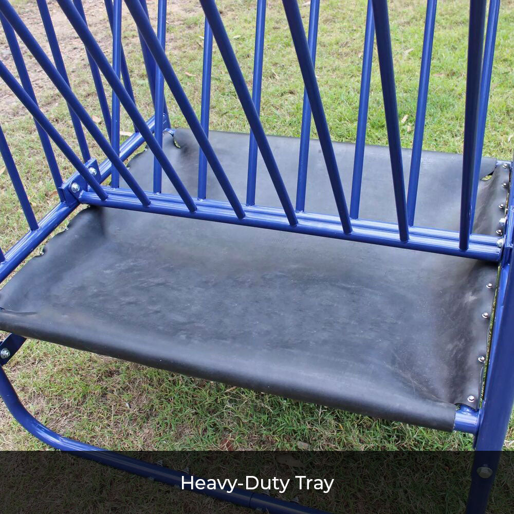 Adjustable Height Hay & Grain Feeder Heavy Duty Tray Farm and Yard
