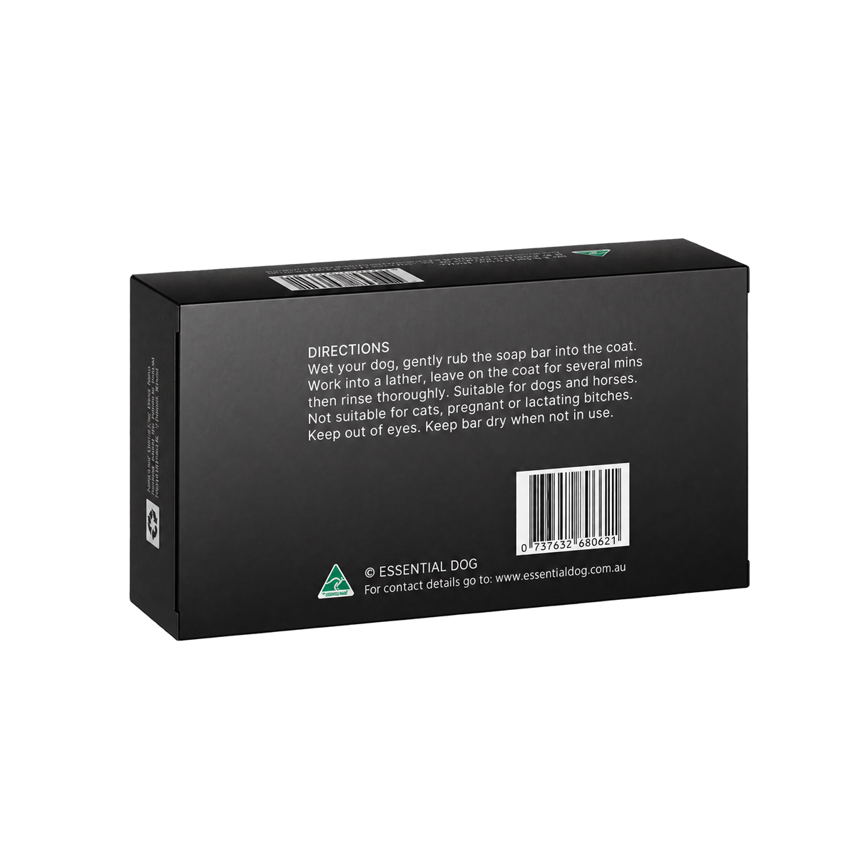 Solid Dog Shampoo Bar: Neem Seed, Lemongrass and Eucalyptus